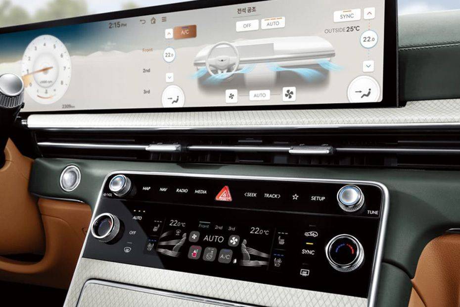 Front AC Controls of Genesis GV80 Front AC Controls of Genesis GV80