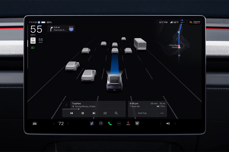 Model Y touch screen Model Y touch screen