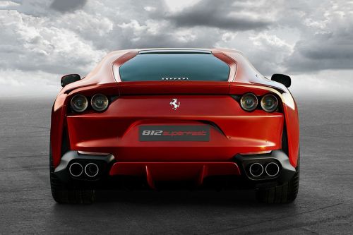 Full Rear View of فيراري 812 Superfast