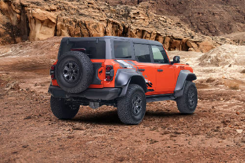 Bronco Raptor Rear angle view