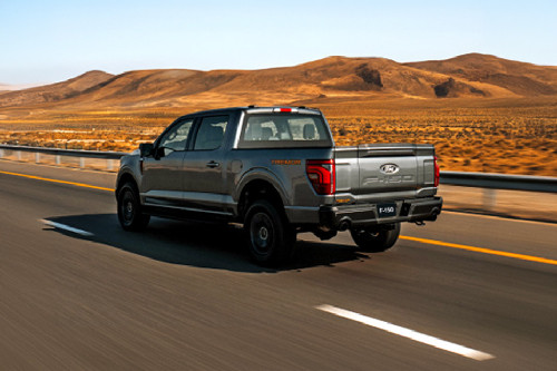 Rear Cross Side View of Ford F 150 Tremor