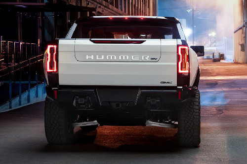 Full Rear View of GMC Hummer EV Pickup