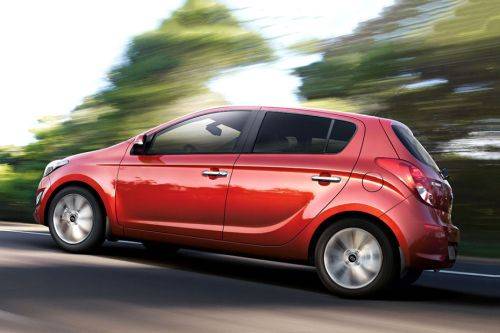 Rear Cross View of هيونداي i20 5DR