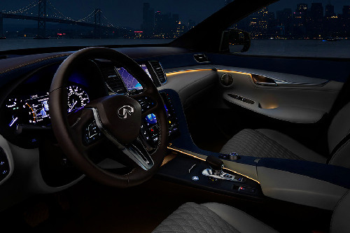 Rear Cross View of Infiniti QX50