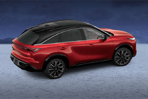 Rear Cross View of Infiniti QX65