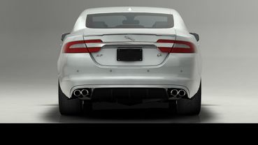 Full Rear View of Jaguar XFR