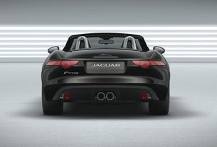 Full Rear View of جاكوار F Type Convertible