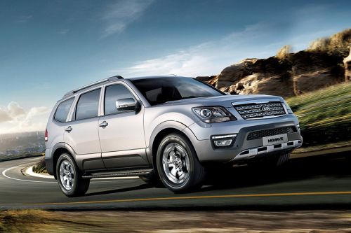 كيا Mohave Front Cross Side View