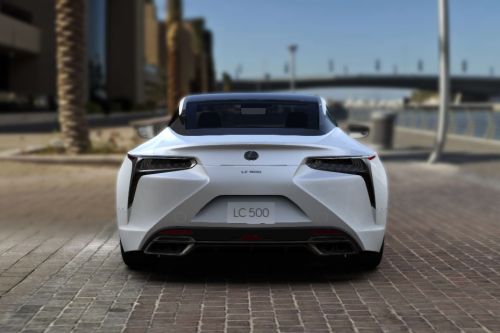 Full Rear View of Lexus LC 500 (2022-2023)