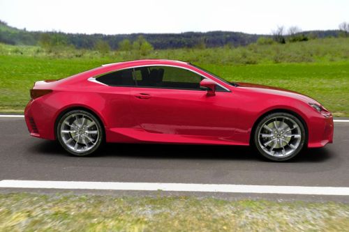 Lexus RC Drivers Sideview