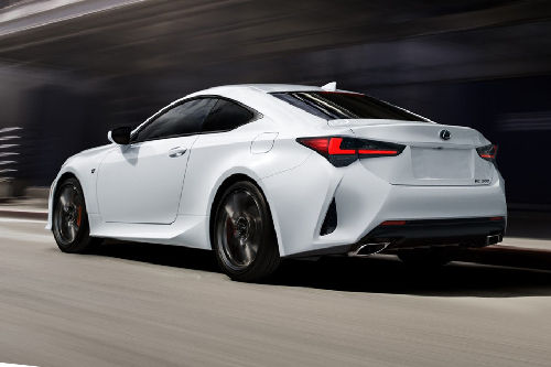 Rear Cross Side View of Lexus RC