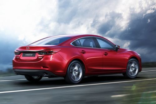6 Sedan Rear angle view