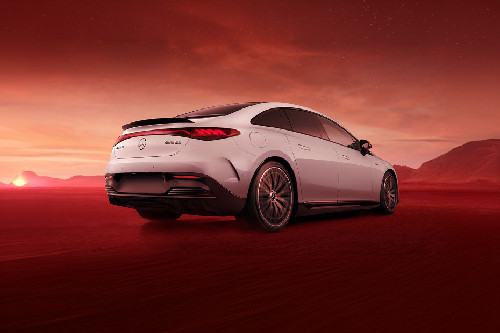 EQE Rear angle view