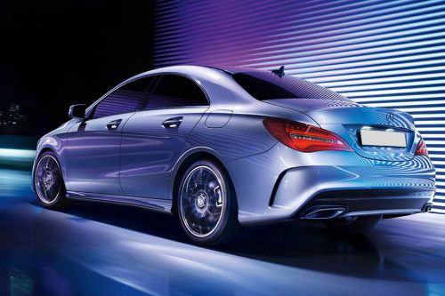 Rear Cross Side View of Mercedes-Benz CLA-Class