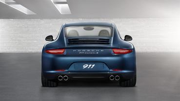 Full Rear View of Porsche 911 Carrera S