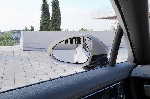 Porsche Panamera Drivers Side Mirror Rear Angle