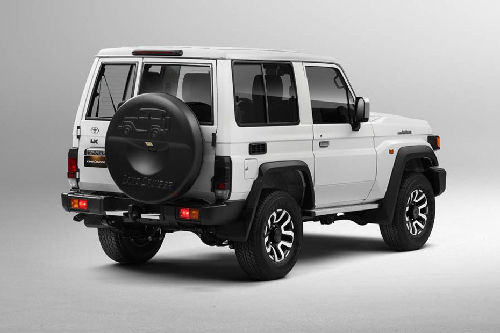Land Cruiser 70 Hard Top Rear angle view