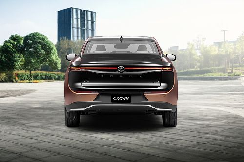 Rear Medium View of Toyota Crown Hybrid (2023-2024)