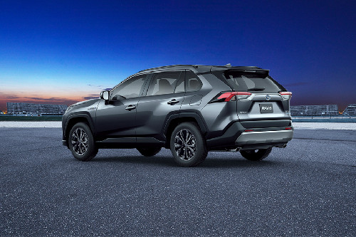Rear Cross Side View of Toyota RAV4  Rear Cross Side View of Toyota RAV4