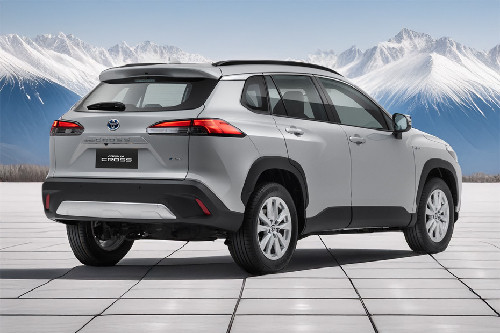 Corolla Cross Rear angle view Corolla Cross Rear angle view