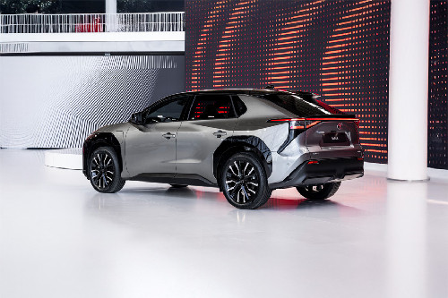 Rear Cross Side View of Toyota bZ4X