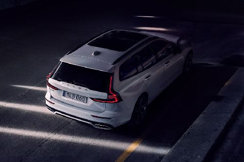 Rear Cross Side View of Volvo V60 Recharge