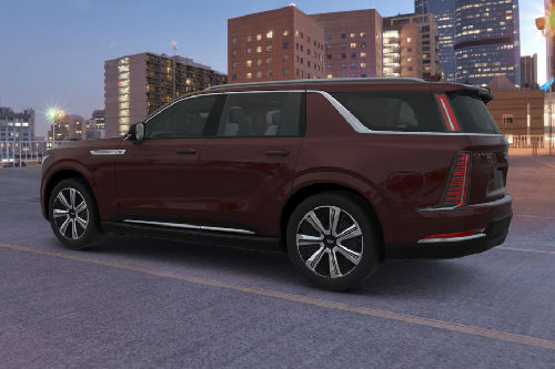 Rear Cross View of Cadillac Escalade IQL
