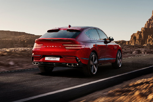 GV80 Coupe Rear angle view