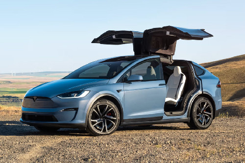 Tesla Model X Front Side View