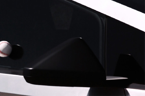 Tesla Cybertruck Drivers Side Mirror Front Angle Tesla Cybertruck Drivers Side Mirror Front Angle