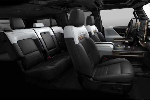 GMC Hummer EV Pickup Front And Rear Seats Together
