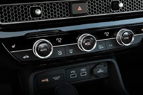 Front AC Controls of Honda Civic