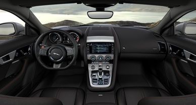 Dashboard View of F Type Coupe