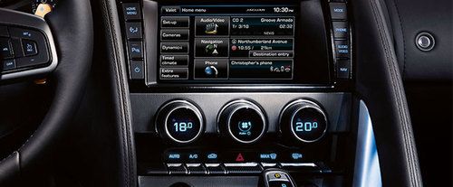 Front AC Controls of جاكوار F Type S Coupe