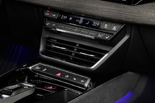 Front AC Controls of Audi E-tron GT