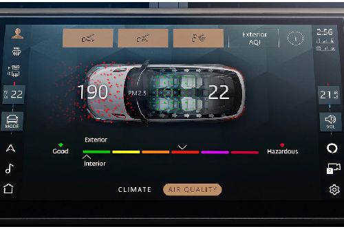 Range Rover Velar touch screen