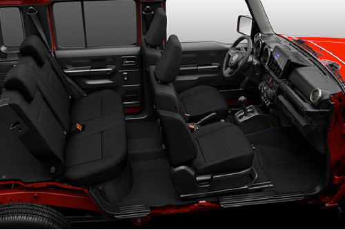 Suzuki Jimny 5 Door Front And Rear Seats Together