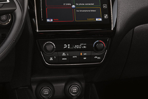 Front AC Controls of Suzuki Dzire (2021-2024)