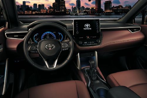 Dashboard View of Corolla HEV