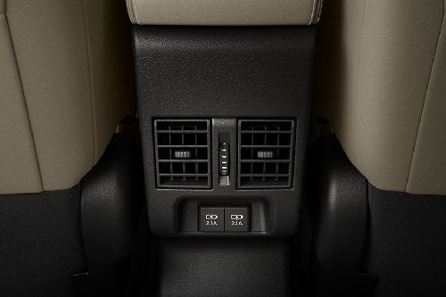 Yaris Rear AC Controls