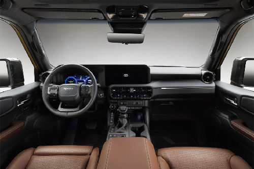 Dashboard View of Land Cruiser Prado