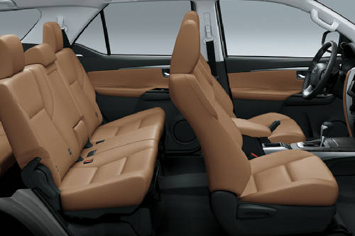 Toyota Fortuner 2024 Front And Rear Seats Together