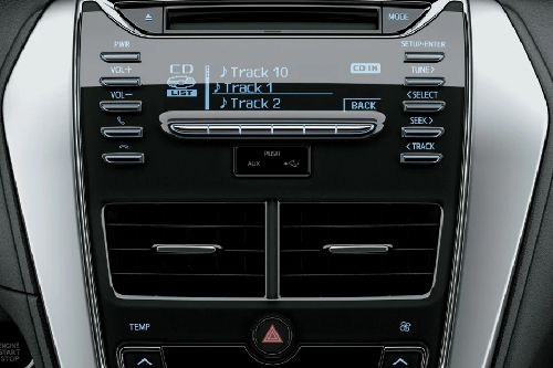 Side AC Controls of Toyota Yaris Hatchback