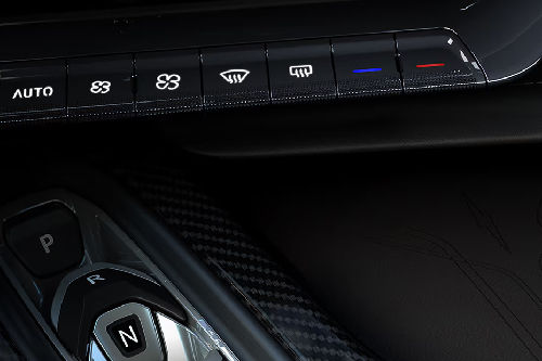 Front AC Controls of Chevrolet Corvette ZR1
