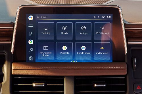 Suburban touch screen